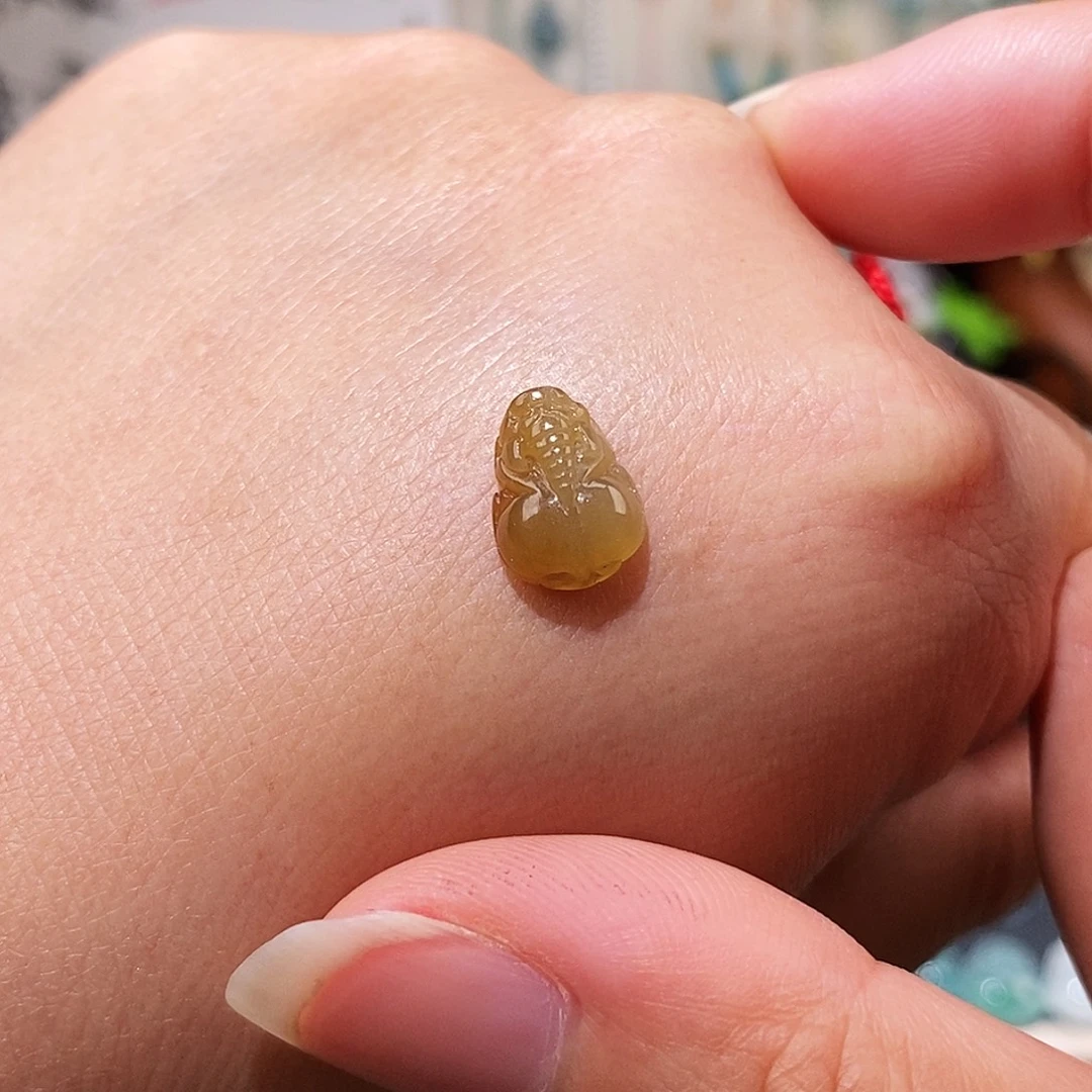 翡翠未镶嵌颈饰黄貔貅