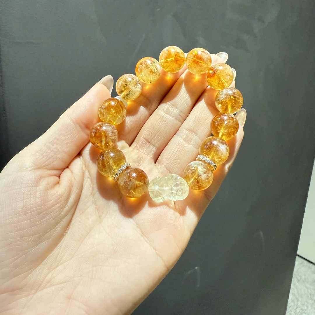 【十六珠宝】富甲一方｜黄水晶12mm设计款AD317多样性发一