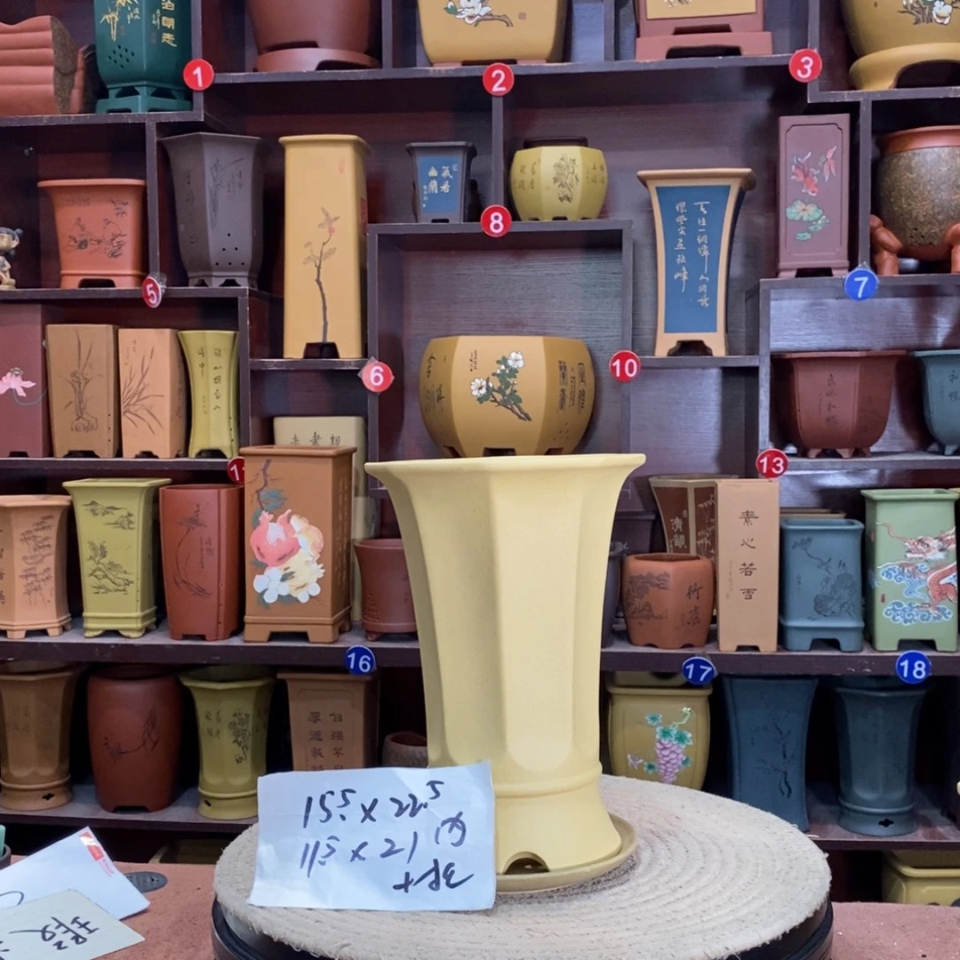 紫砂艺术紫砂花盆