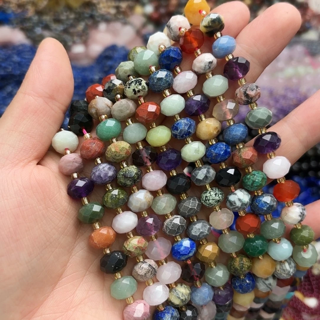 未镶嵌玛瑙/玉髓珠宝半成品6×10多宝算切一条