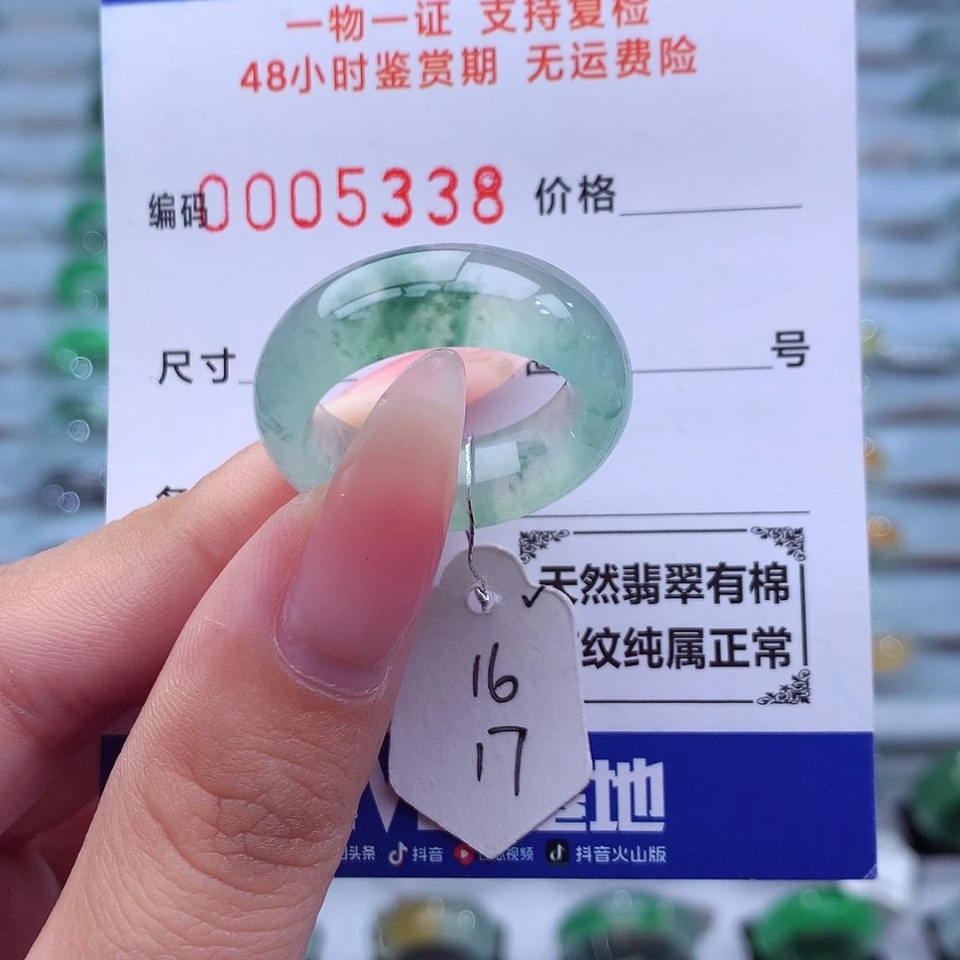 翡翠未镶嵌戒指天然
