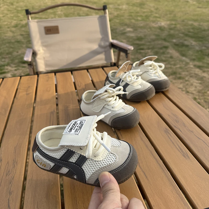 夏季儿童柔软舒适女宝宝软底学步鞋韩版百搭透气网面板鞋防滑耐磨