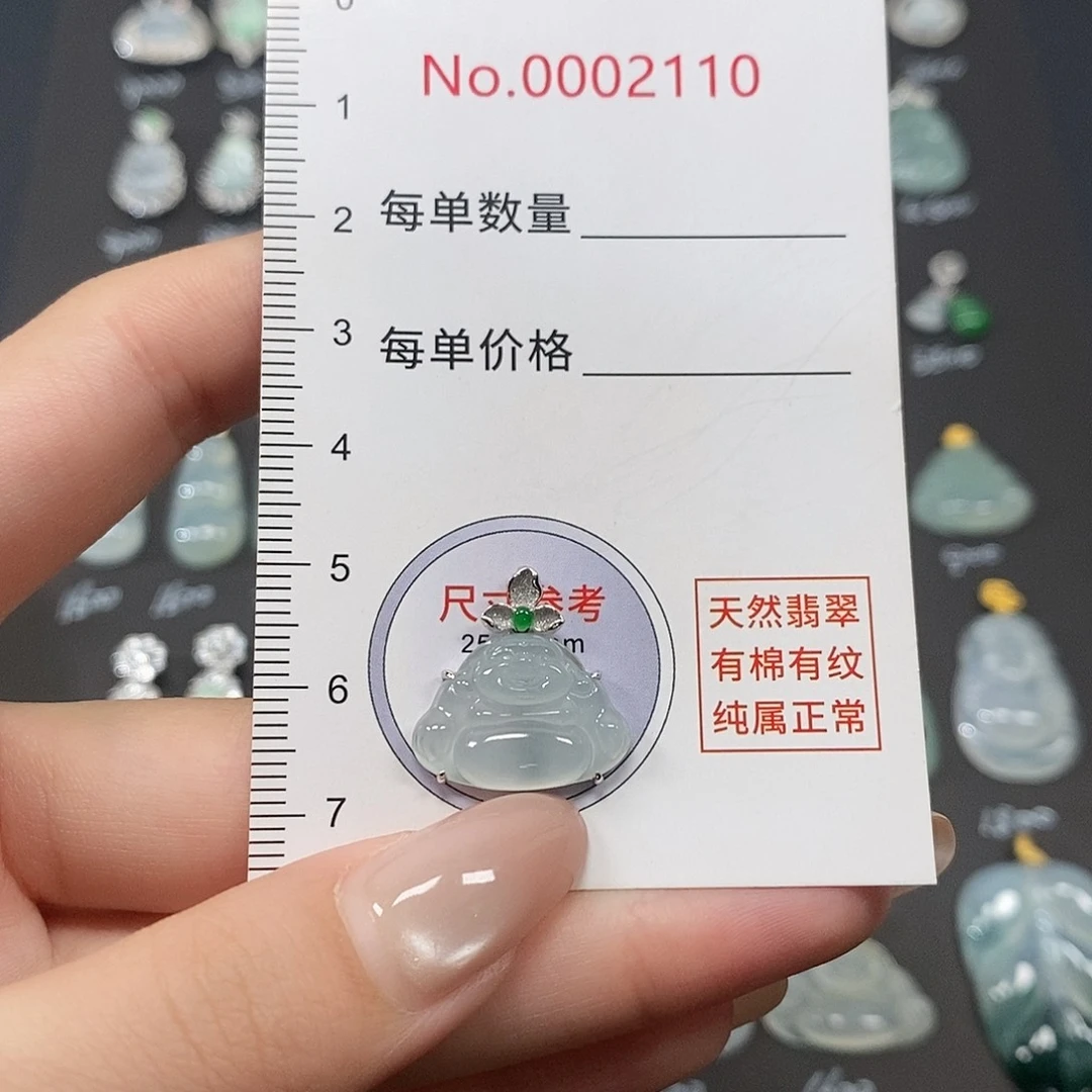 海****翡翠18K金镶嵌颈饰