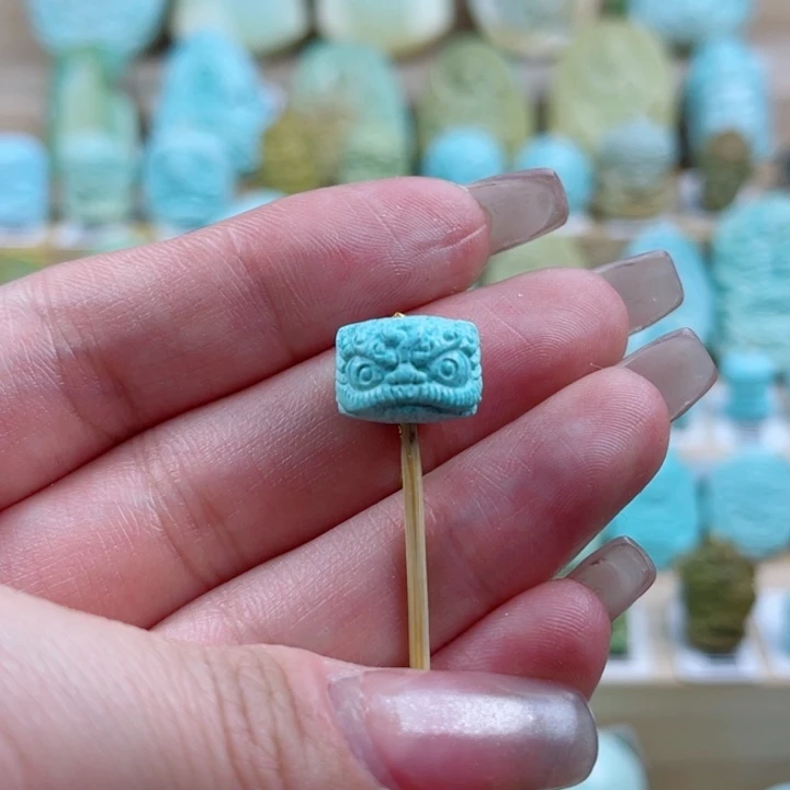 绿松石未镶嵌珠宝奇石13mm