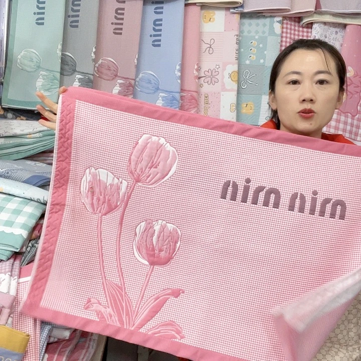 棉纱布特价粉色郁金香