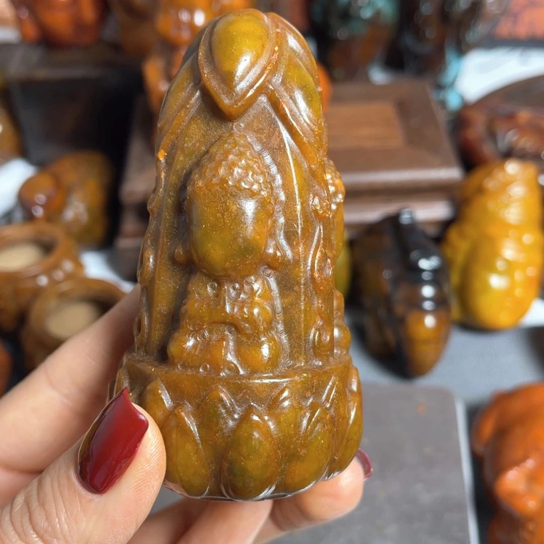 蛇纹石玉合金颈饰