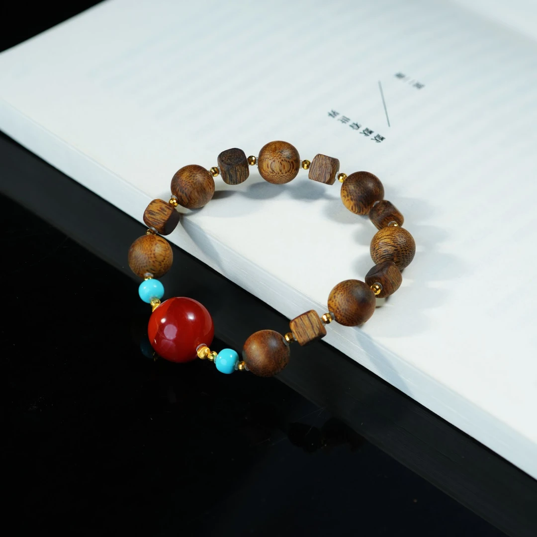 【今禾】花奢珠宝 南红18k金手串（多样性发货）