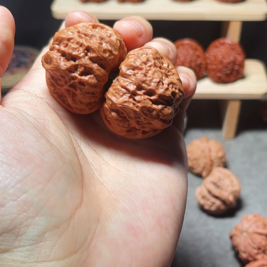 文玩核桃把件40蛤蟆头