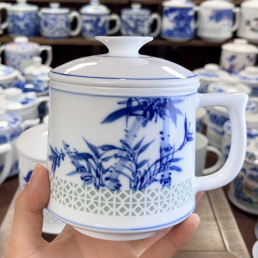 无*景德镇陶瓷马克杯茶漏