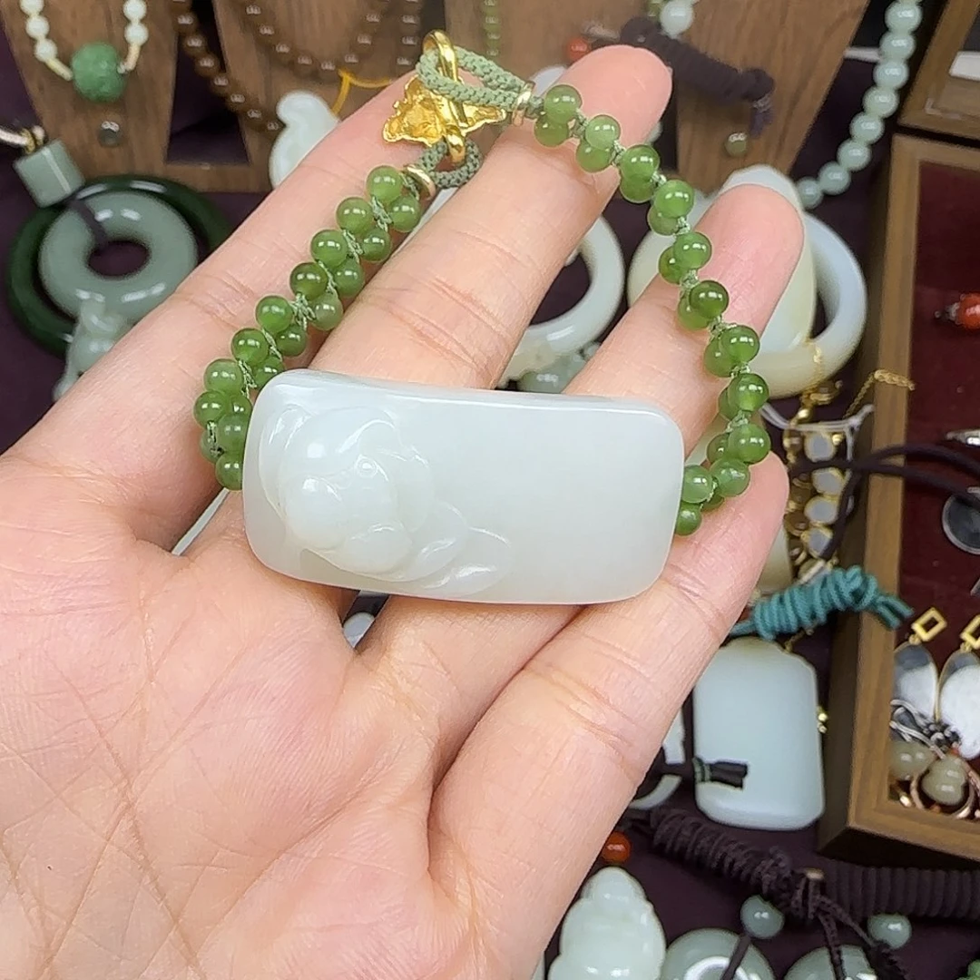 和田玉未镶嵌手链