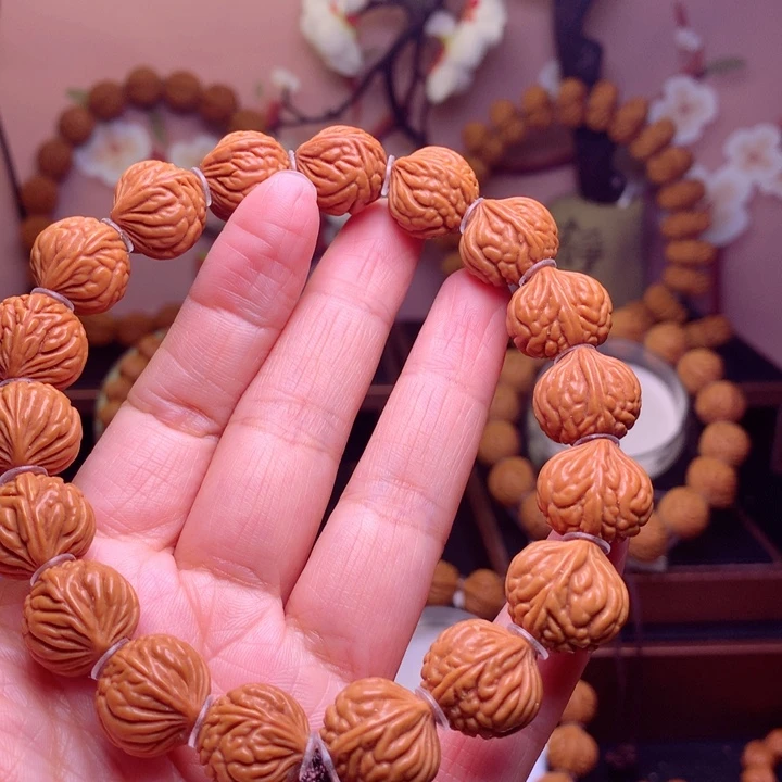 桃核手串泪*龙纹桃核