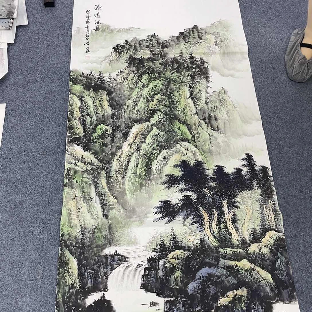 国国画作品小姐姐放漏…