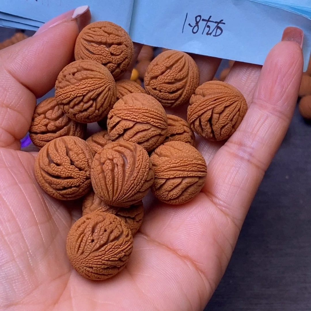 秦岭龙纹桃核手串14颗