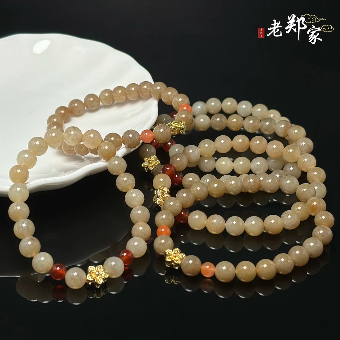 【老郑家】和田玉DIY手串  约8mm（多样性发1件）1691