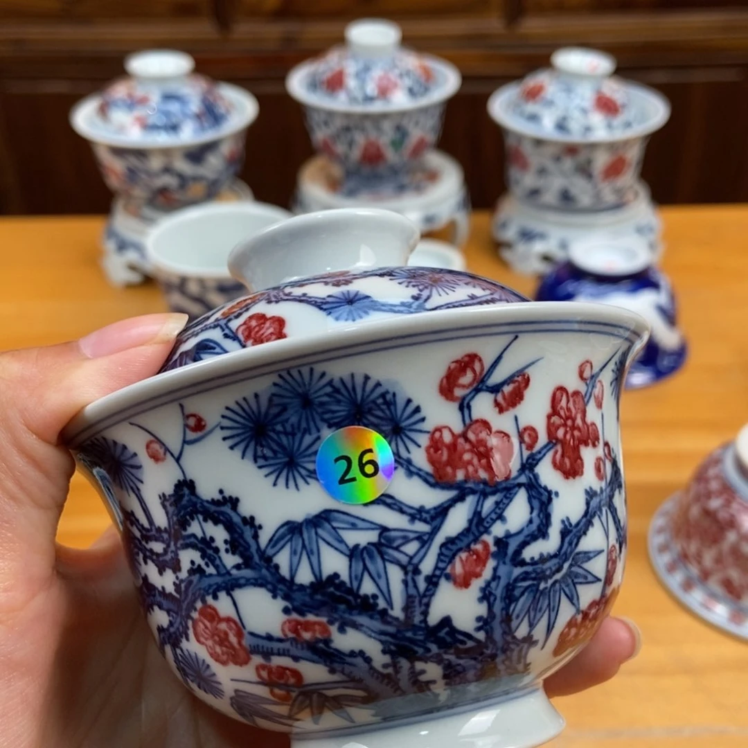 手绘现代茶具非古董