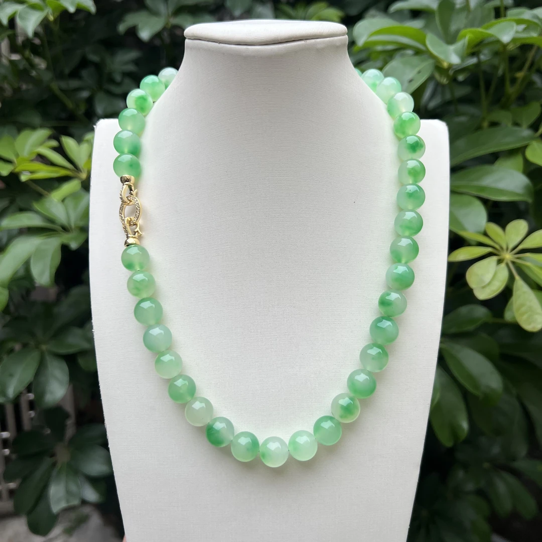 B807精品绿飘妈妈链12mm手链百搭项链