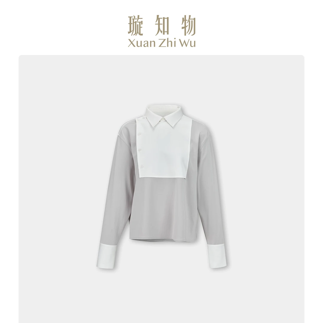 锦绣上衣-灰色王璇原创设计