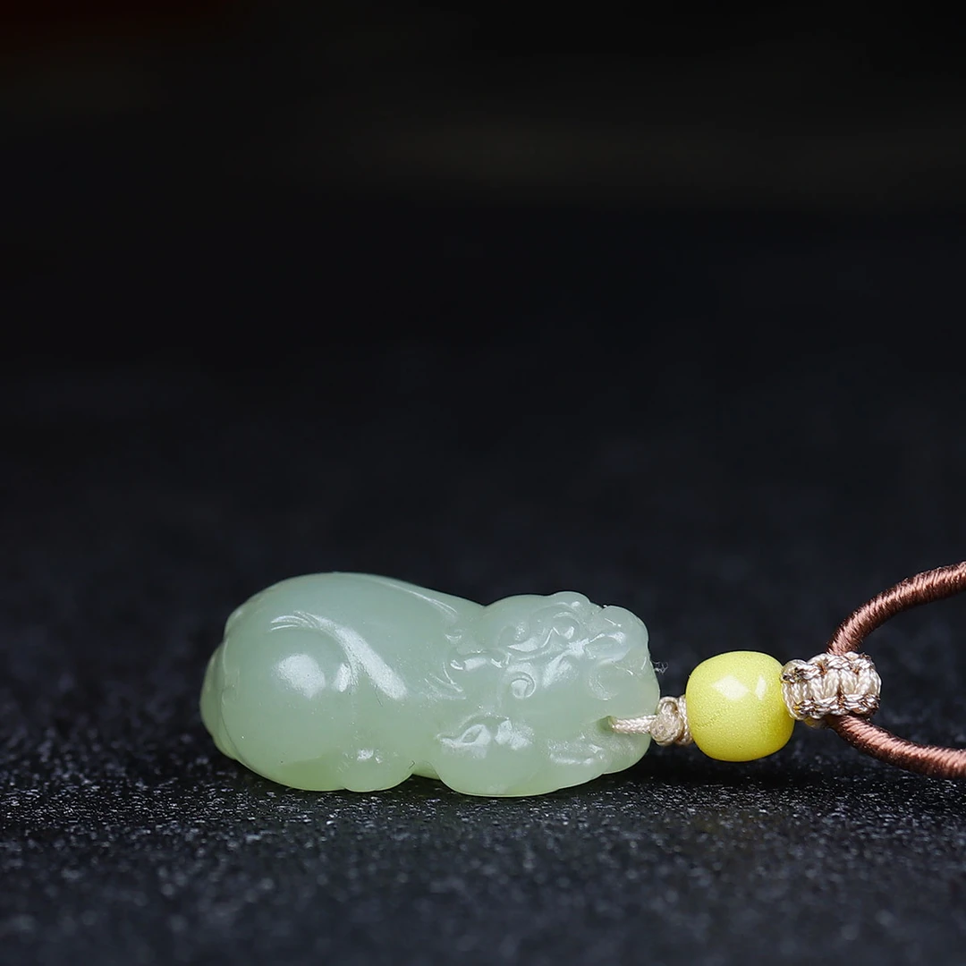 1223178和田玉晴水貔貅