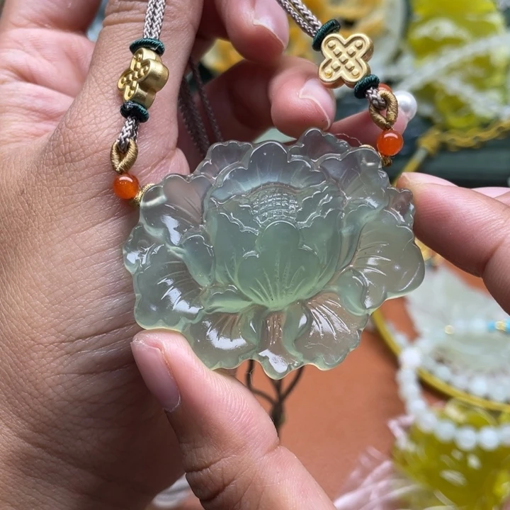 未镶嵌蛇纹石玉毛衣链锁骨链