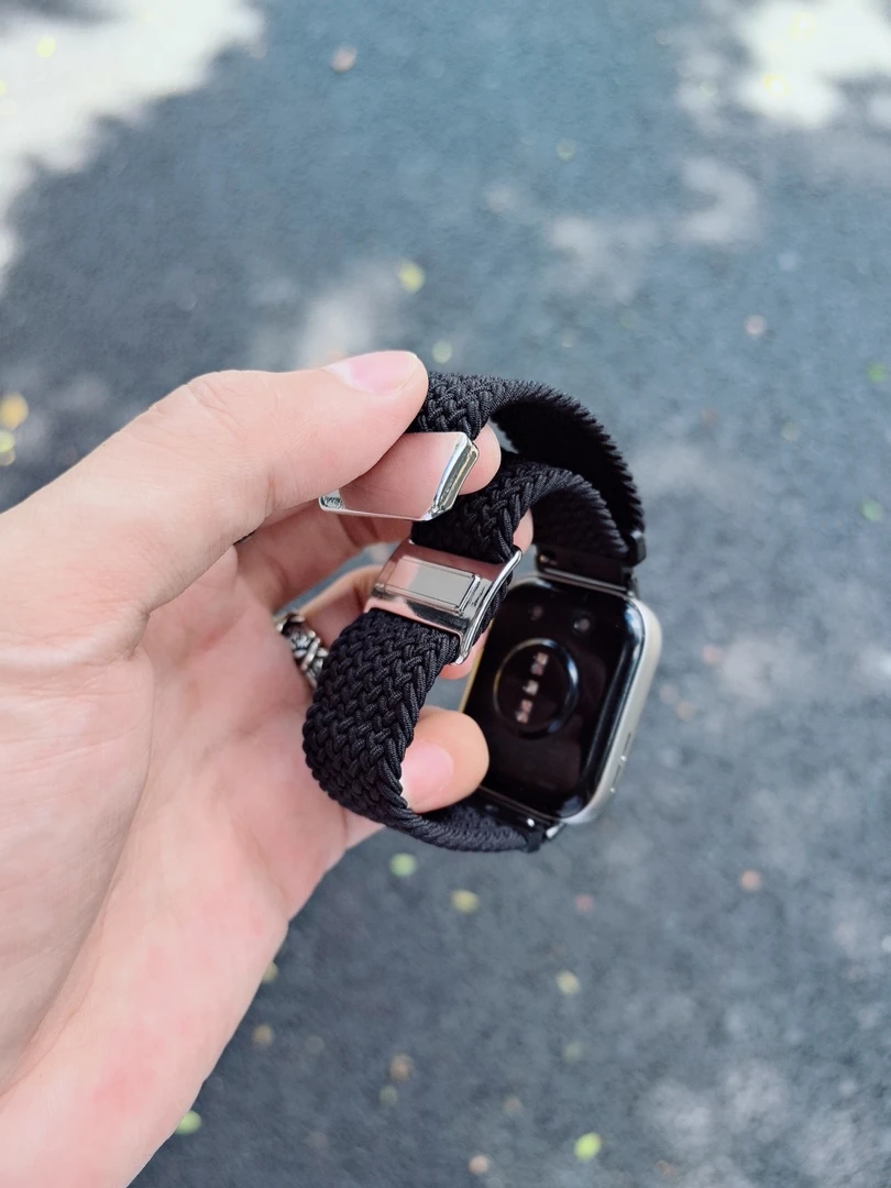 编织磁吸扣适用华为fit3表带弹力针织回环fit2手表带Fit4pro男女