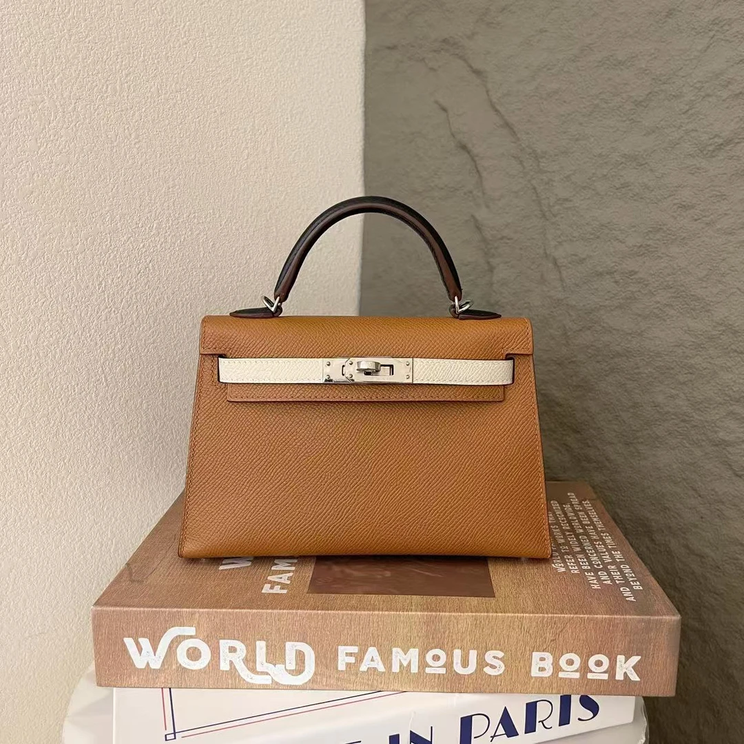 99新 Hermes/爱马仕 二代 Ue皮 金棕奶昔白黑色深海蓝0828m0