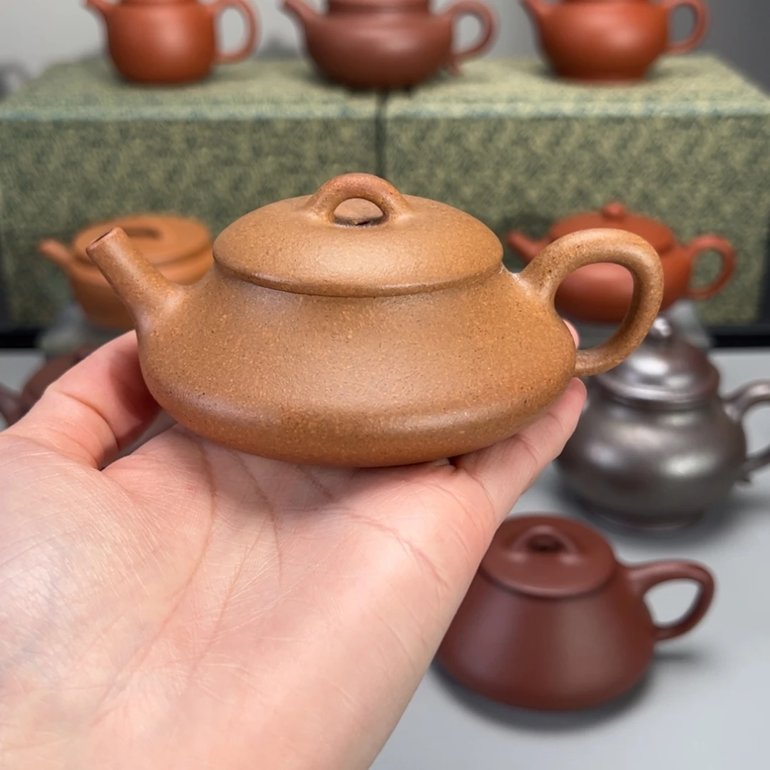 紫砂茶壶黄金段隐瓢120c c