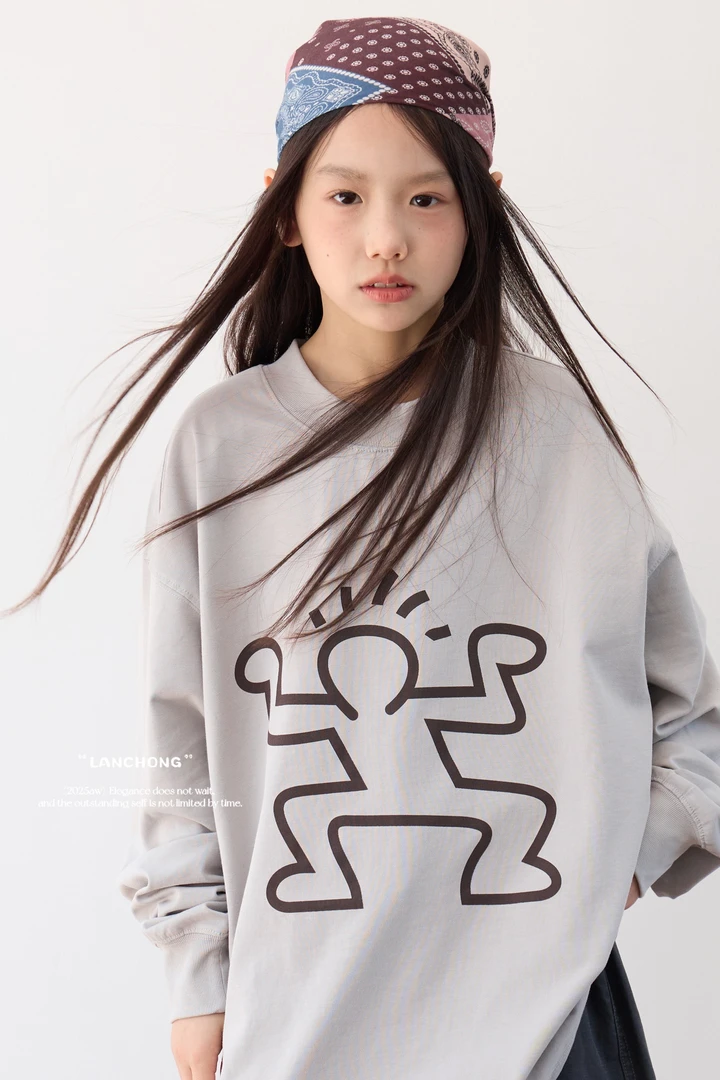 【两色可选】览虫 9090 休闲长T