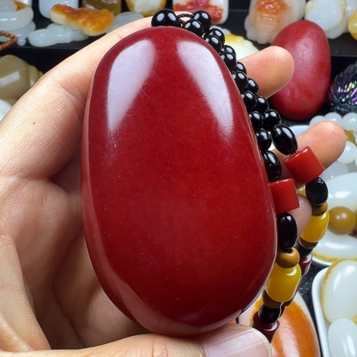 新疆戈壁五彩石金丝