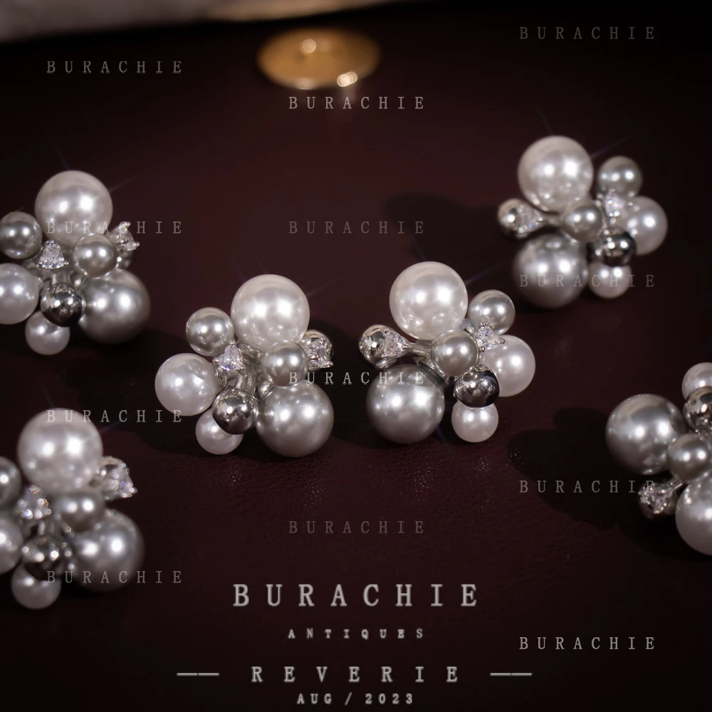 铜合金仿珍珠耳饰 【7120】周年珍藏英｜经典原标克拉款Crown