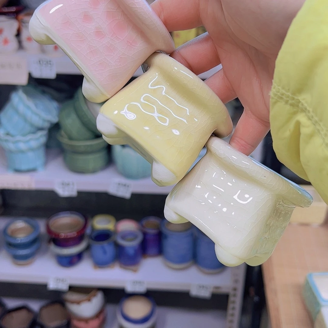 红陶陶瓷花盆当场满12包邮