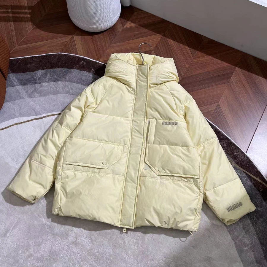 秋冬女童羽绒服休闲百搭时尚长袖连帽羽绒服-YHW306