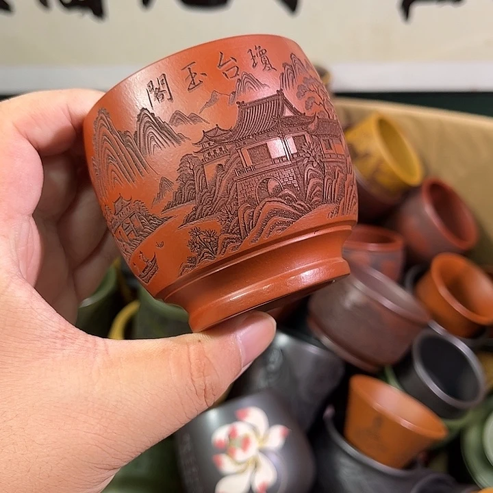 茶杯紫砂全手工紫砂主人杯