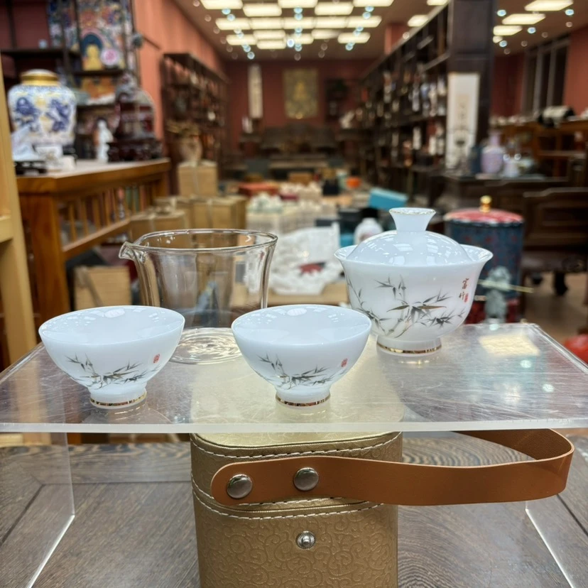 水墨竹子旅行茶具快客杯H57