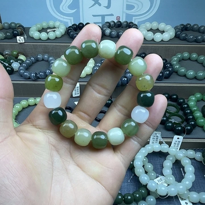 和田玉未镶嵌手链