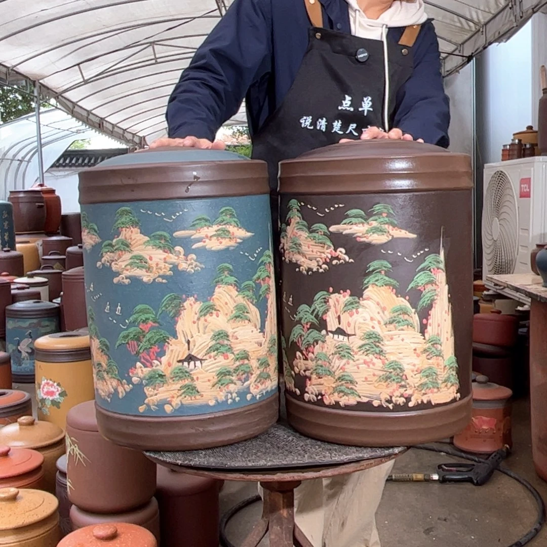 茶叶罐紫砂23 饼茶叶罐