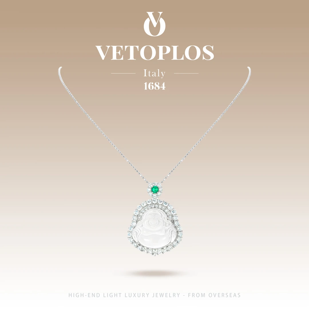 坠链均925银 【马达加斯加弥勒佛公】Vetoplos平安顺遂项链F0396