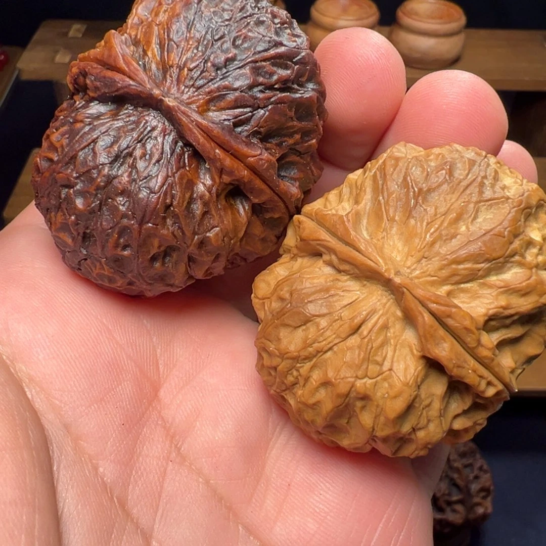 文玩核桃把件聚宝金蟾45mm