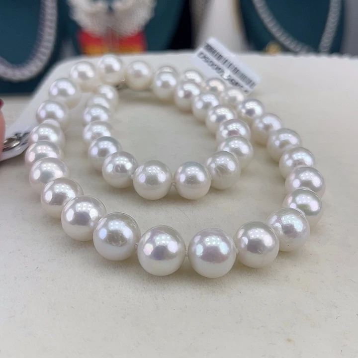 淡水珍珠银S925镶嵌颈饰10➕极光炫彩高品