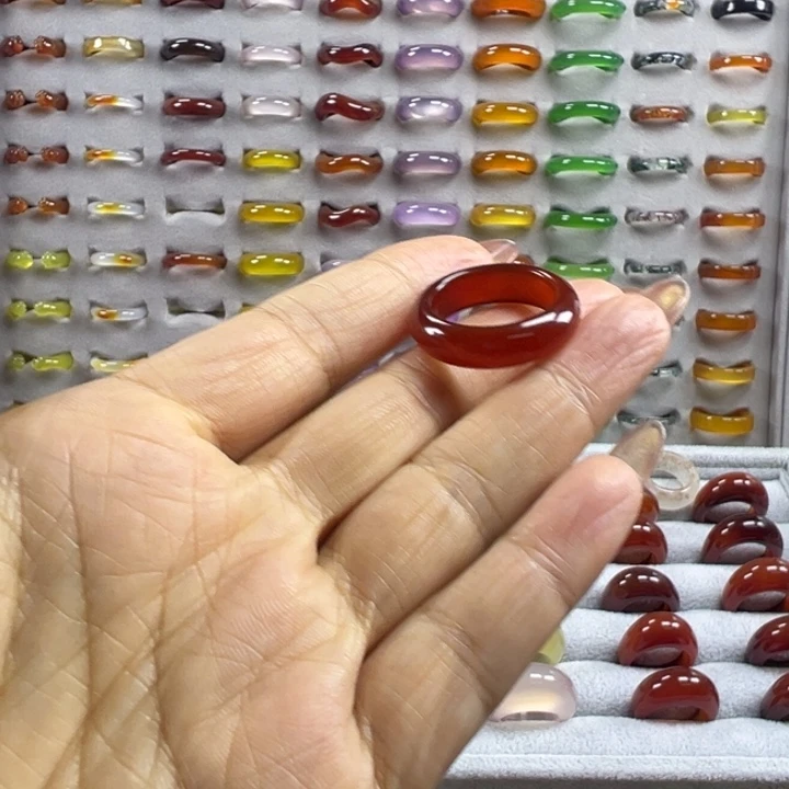 玛瑙/玉髓合金戒指不退换港21