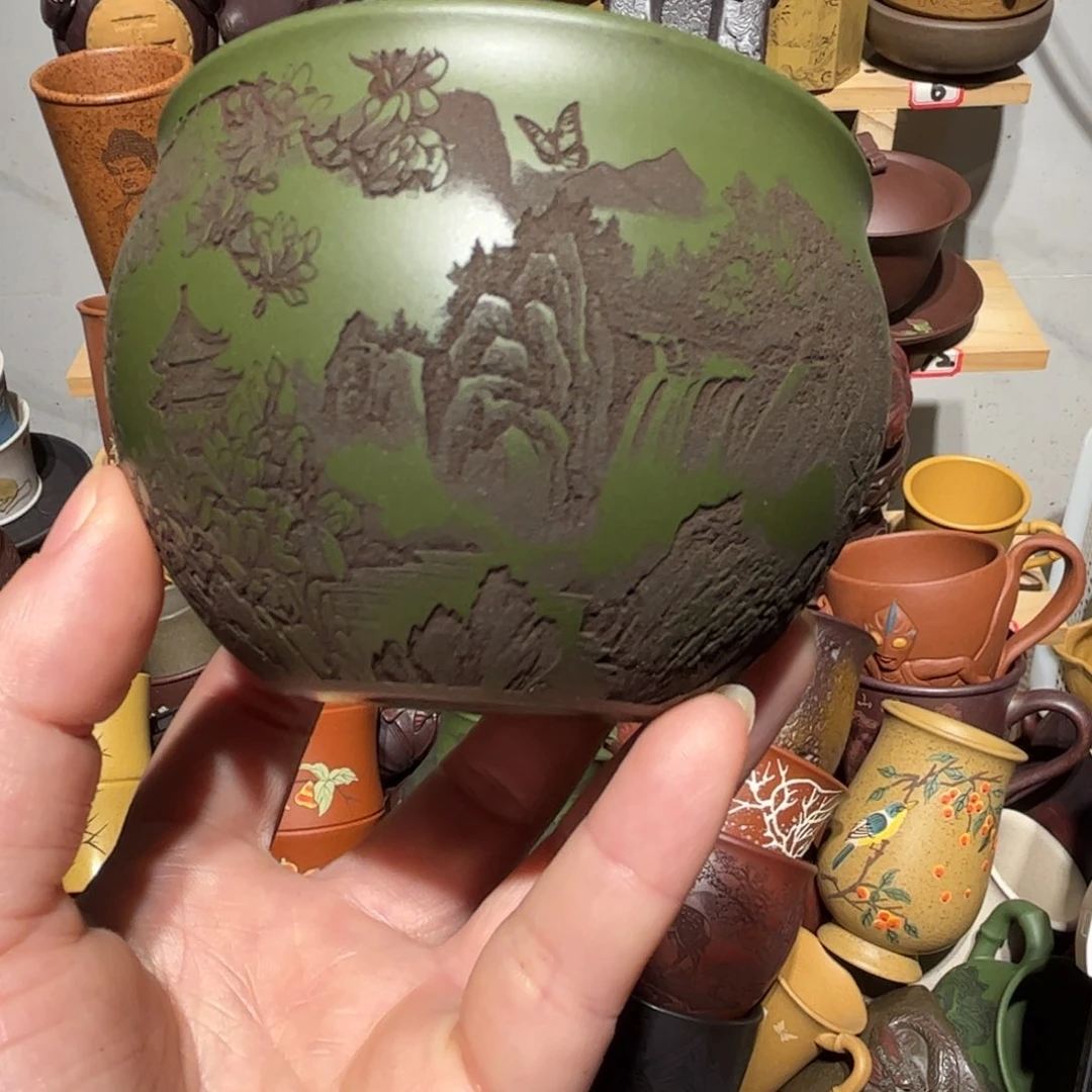 紫砂茶杯宜兴紫砂主人杯