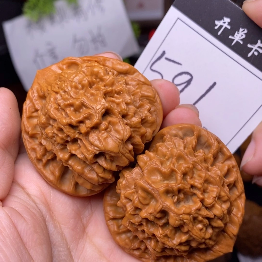文玩核桃把件591官帽5.0