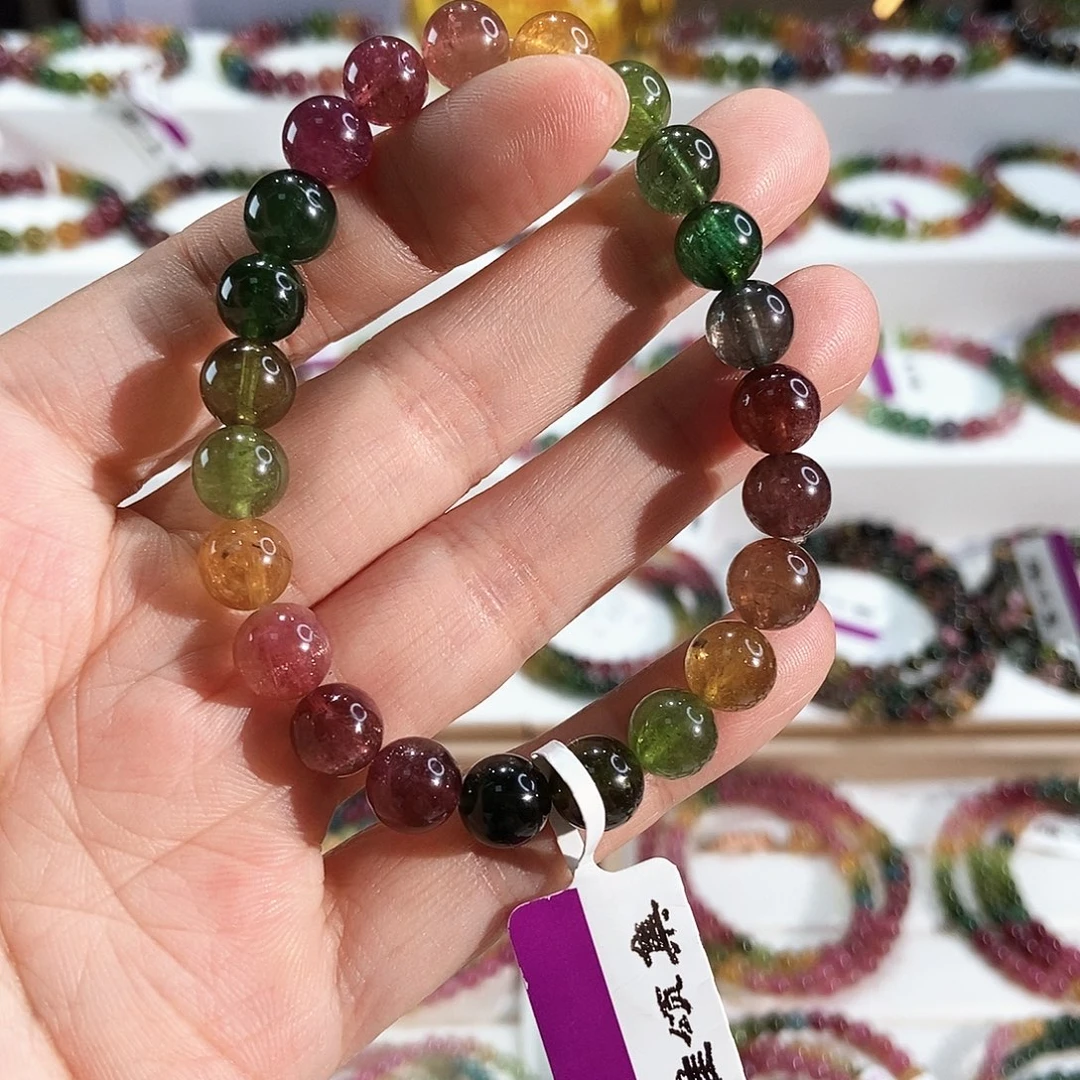 碧玺手链未镶嵌G2148素圈颜色微差