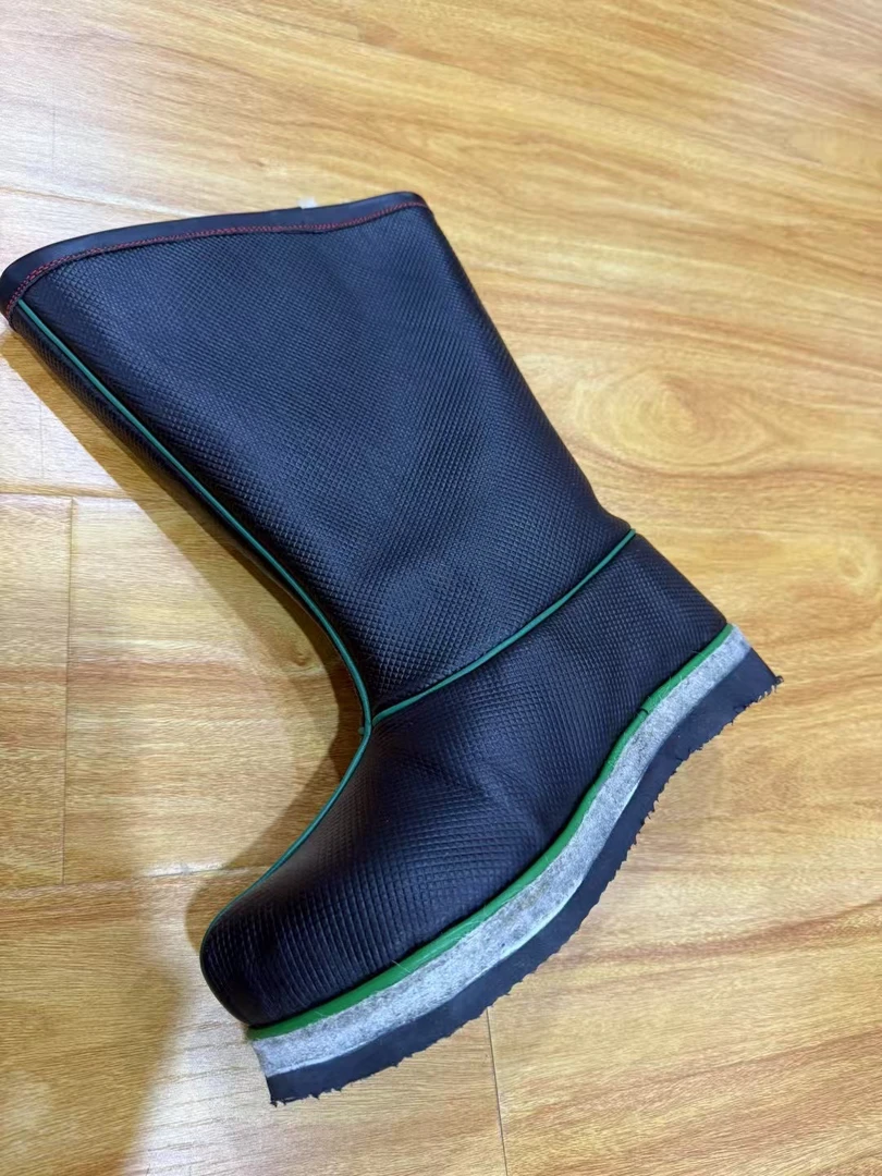 民族风牛皮羊毛里手工制作靴