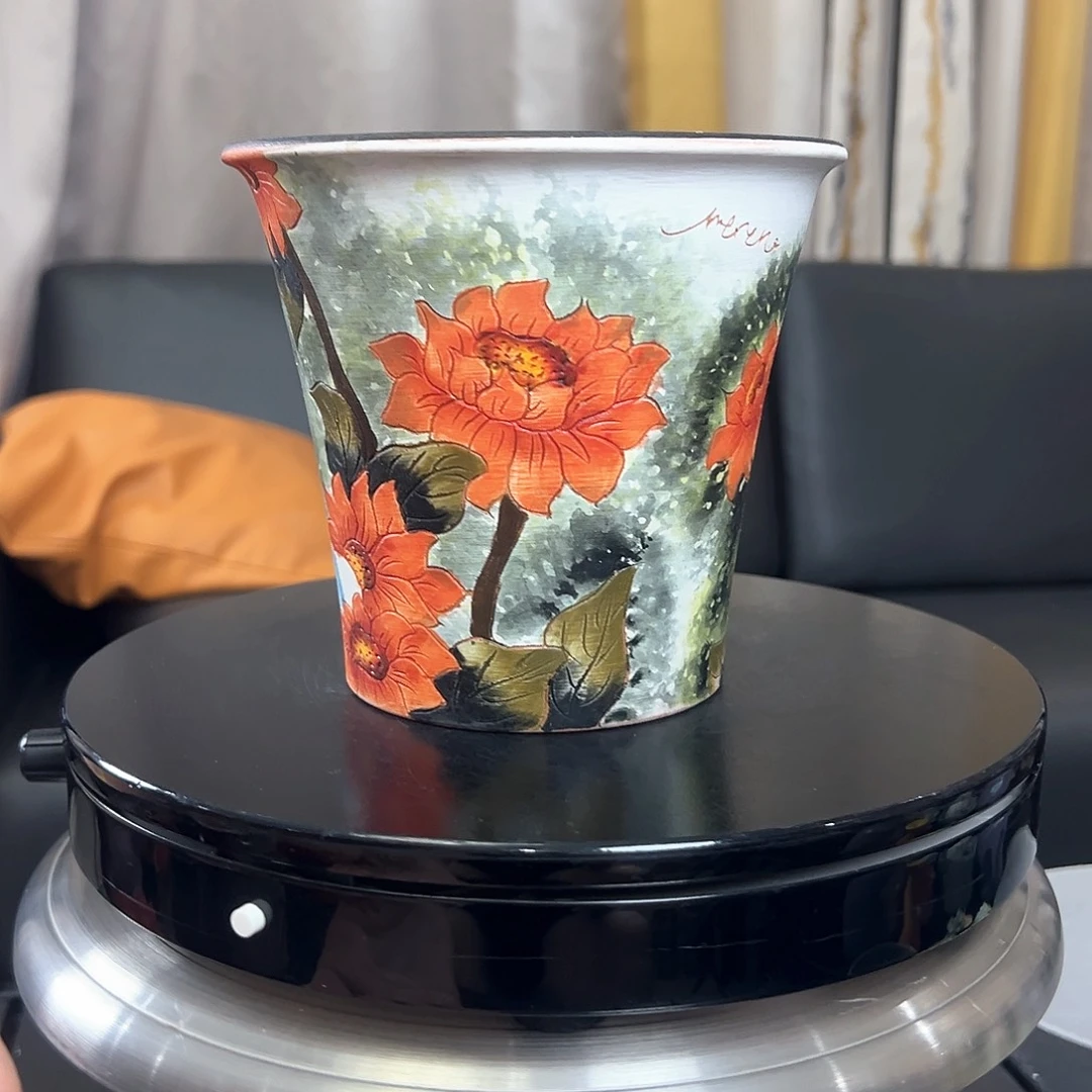 手绘陶瓷花盆口15