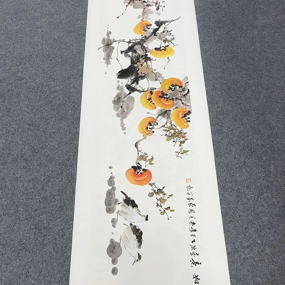 国画138*35纯手绘刘亦凌