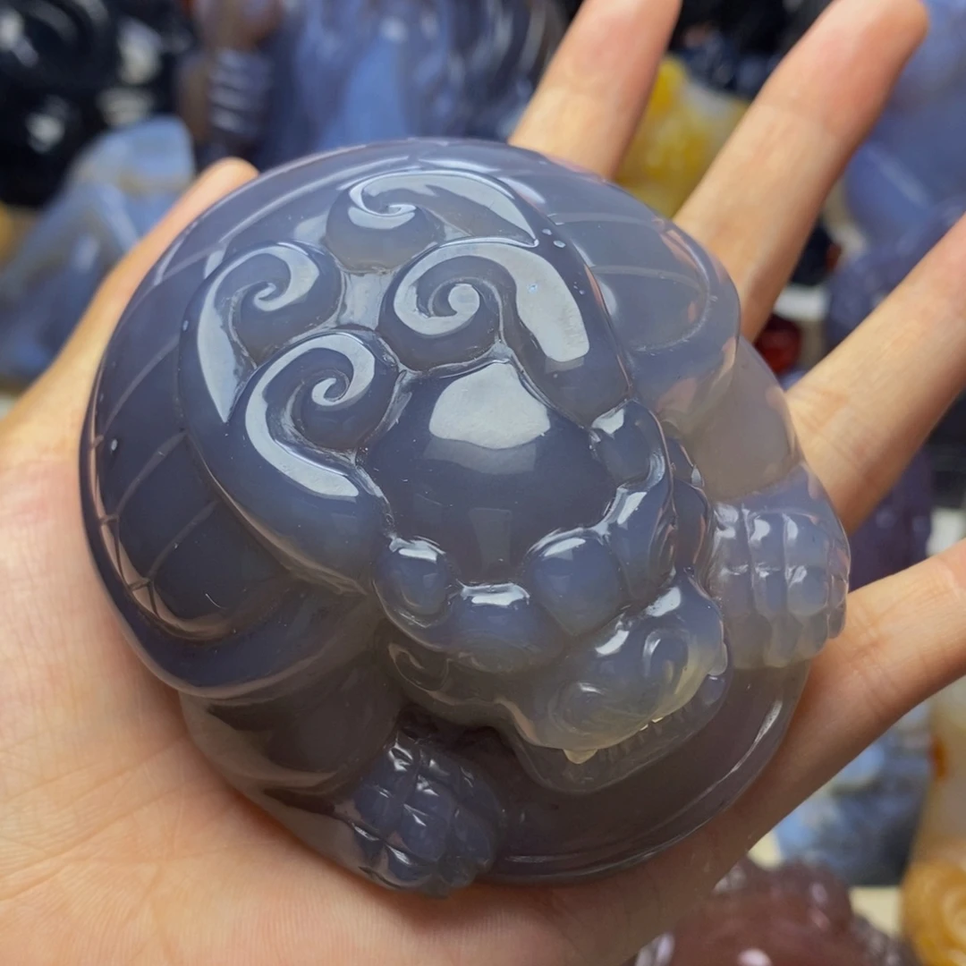 玛瑙/玉髓手把件未镶嵌