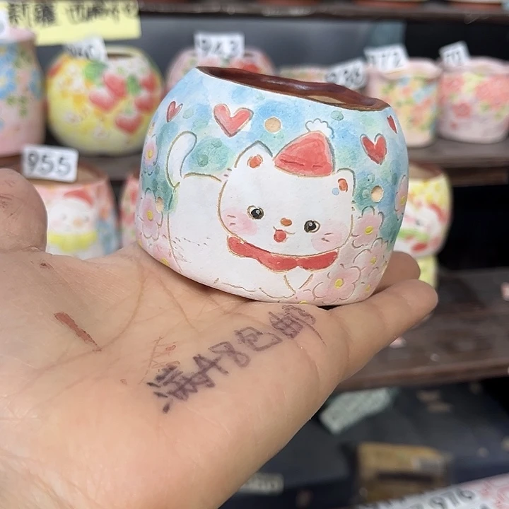 ****肉微瑕手工制作多肉花盆