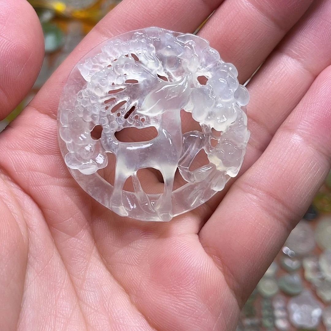 蛇纹石玉未镶嵌吊坠金***泪