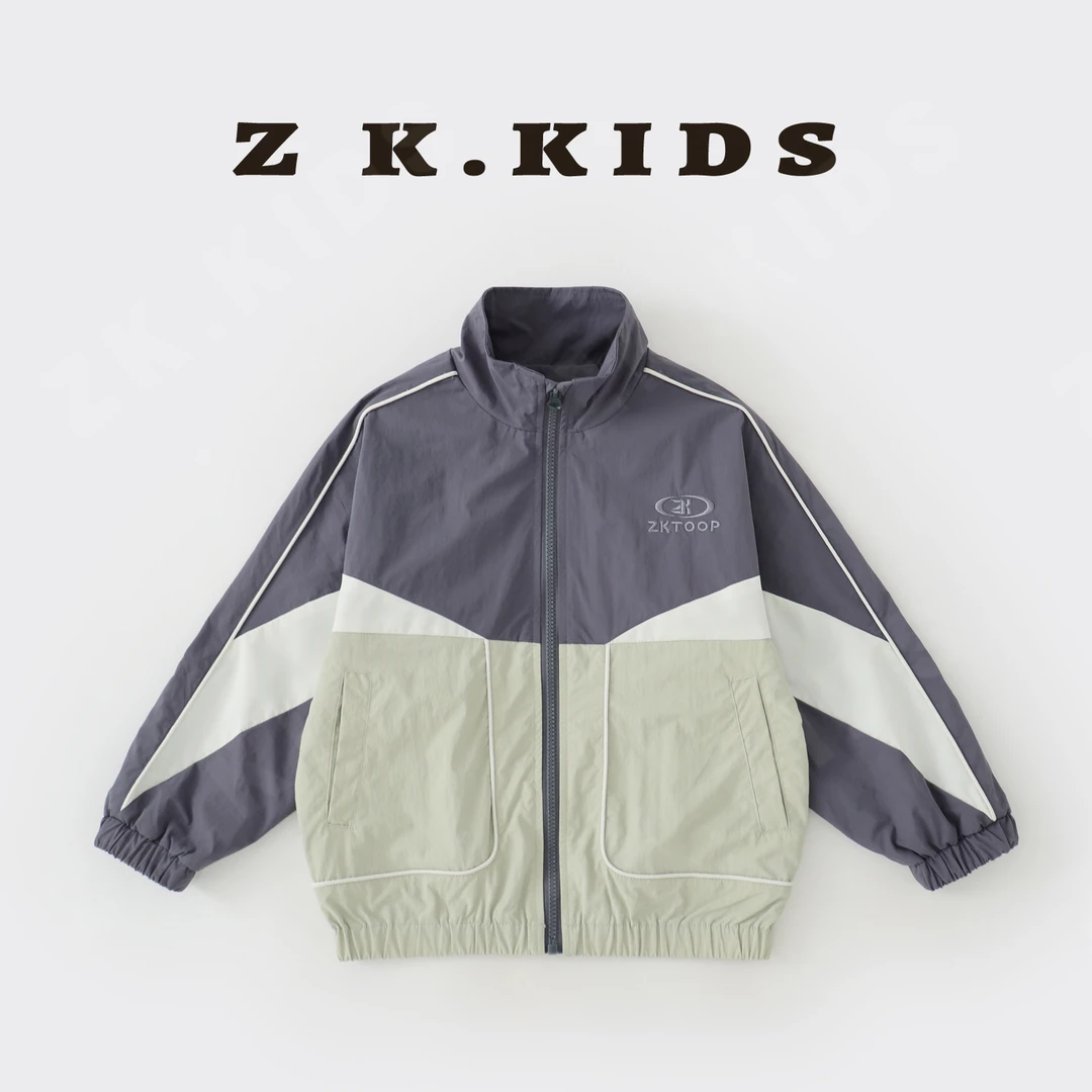 【Z＆K】秋款男童韩系休闲洋气韩版拼色帅气外套ZK-3221175