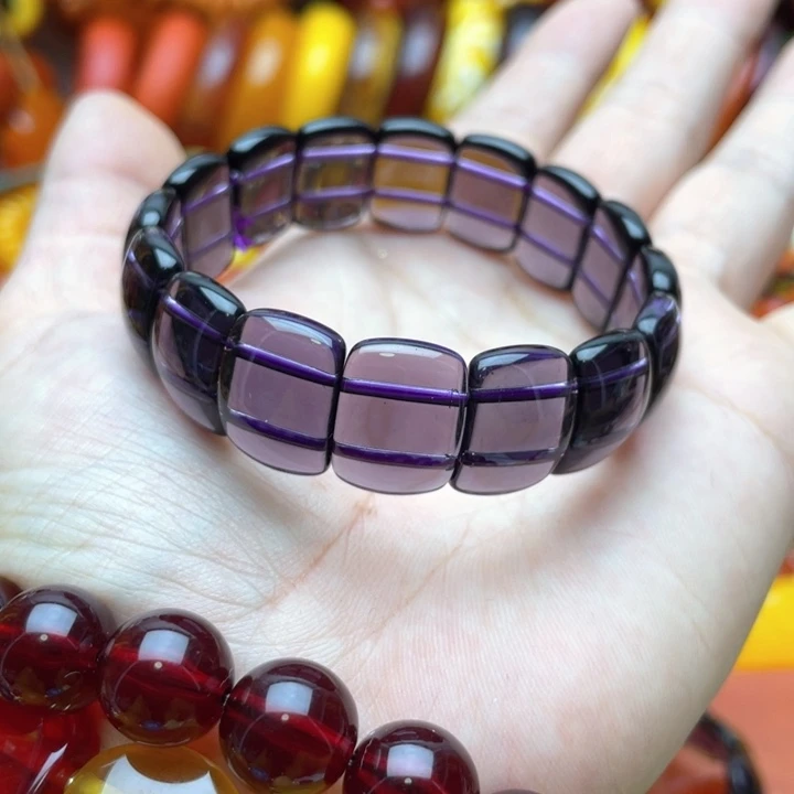 树脂制品75号紫色手牌